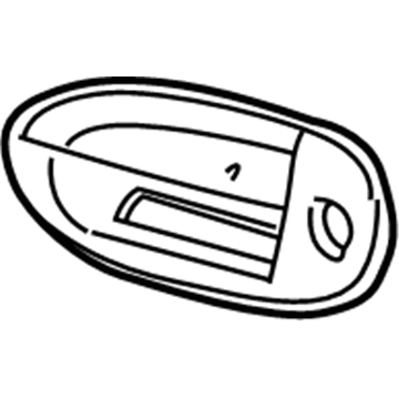 Mercury Door Handle - 4F1Z-5422404-ABPTM