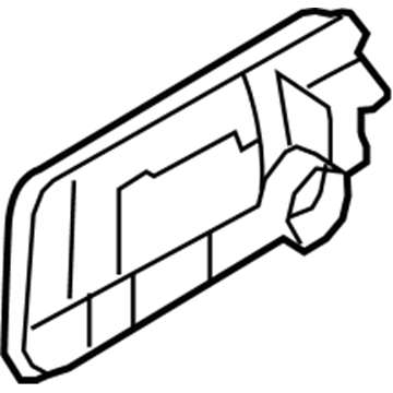 Ford CL3Z-1626605-AD Handle, Outside, Black, Rear Outer Driver Side