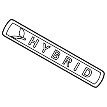 Lincoln BH6Z-5442528-B Nameplate