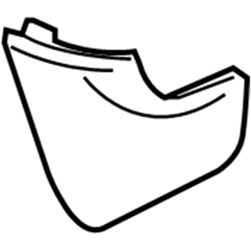 Ford DE9Z-74611B90-AA Seat Belt Bezel, Passenger Side
