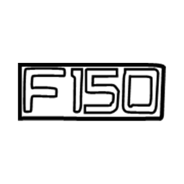 Ford F-250 Emblem - XL3Z-8342528-AA