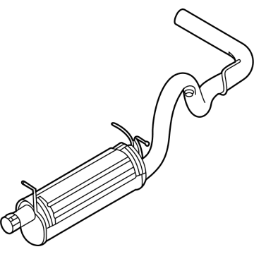 Ford 9C2Z-5246-C Muffler & Pipe