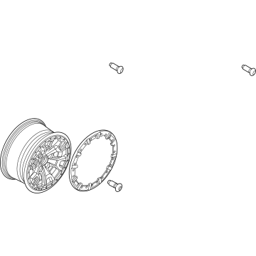 Ford NB3Z-1007-E Wheel, Alloy, Gray