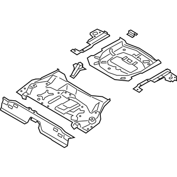 Lincoln LX6Z-7811215-C Floor Pan Assembly