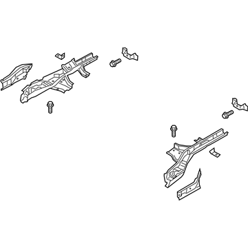 Lincoln LX6Z-7810124-C Rear Rail Assembly