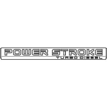 Ford HC3Z-9942528-E Nameplate, Front Passenger Side