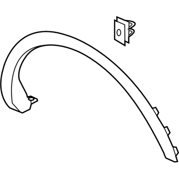 Lincoln FA1Z-58290A60-AA Wheel Opening Molding