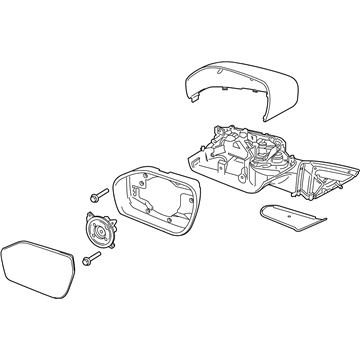 Ford LB5Z-17682-FB Mirror Outside, Front Passenger Side