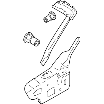Ford PR3Z-7651186-A Windshield Pillar Reinforcement, Passenger Side