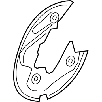 2023 Lincoln Navigator Brake Backing Plate - JL1Z-2C028-B