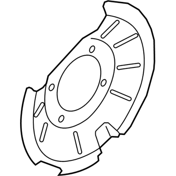 Ford EcoSport Brake Backing Plate - GN1Z-2C028-B