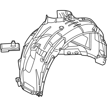 Ford PR3Z-16102-A Fender Liner, Passenger Side