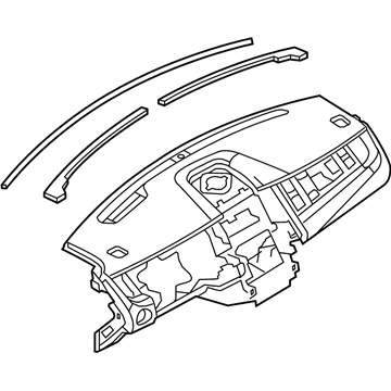 Ford AG1Z-5404320-AB Instrument Panel