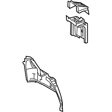 Ford 8S4Z-5427886-A Inner Wheelhouse, Rear Passenger Side