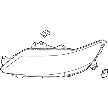 Ford DG1Z-13008-P Headlamp Housing, Front Driver Side