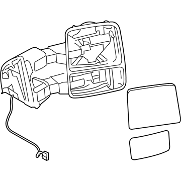 2009 Ford F-250 Super Duty Car Mirror - 8C3Z-17682-AB
