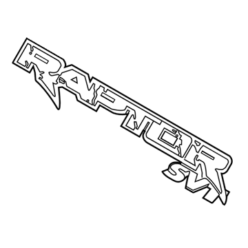 Ford AL3Z-9942528-A Nameplate, Rear