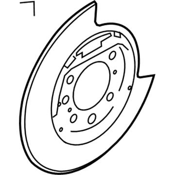 Ford 9L3Z-2C028-A Splash Shield, Rear Passenger Side