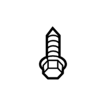 Ford -W502660-S424 Sunvisor Screw
