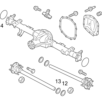 Ford MB3W-4001-ARH Axle