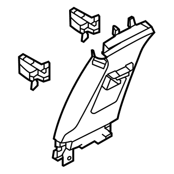 Ford LJ8Z-5824356-BB Upper Center Pillar Trim, Passenger Side