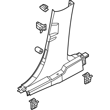 Ford LJ8Z-5824346-AC Lower Center Pillar Trim, Passenger Side