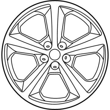 Ford FT4Z-1007-B Wheel, Alloy, Sparkle Silver