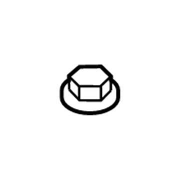Ford -W712334-S442 Trans Mount Bracket Nut