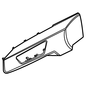 Ford M1PZ-78239A00-AB Trim Bezel, Passenger Side