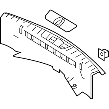 Ford BB5Z-7842624-CC Sill Plate, Camel, Rear