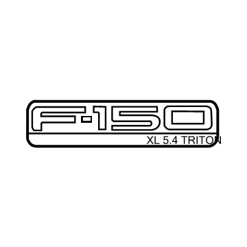 2005 Ford F-150 Emblem - 5L3Z-16720-B