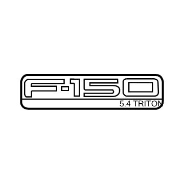 Ford 4L3Z-16720-GA Nameplate, Front