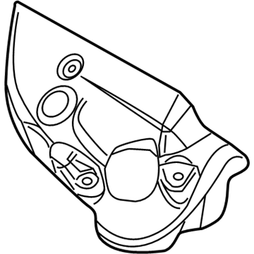 2014 Ford Police Interceptor Utility Exhaust Heat Shield - DA8Z-9A462-B