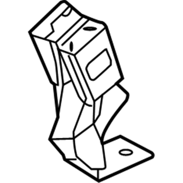 Ford 8C2Z-1660044-FA Buckle End, Front Center