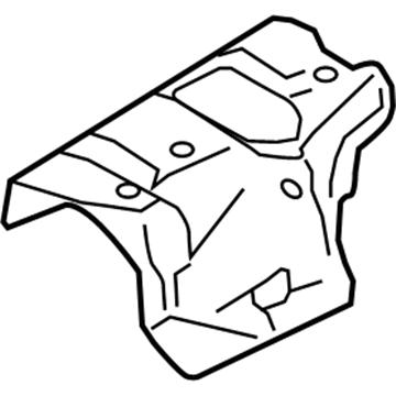 Ford FA1Z-5811165-A Heat Shield, Front Center