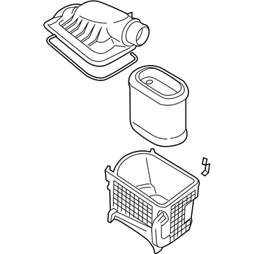 Ford F-250 Super Duty Air Filter Box - HC3Z-9600-F