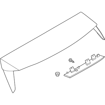 2020 Ford Police Interceptor Utility Spoiler - LB5Z-7844210-AA
