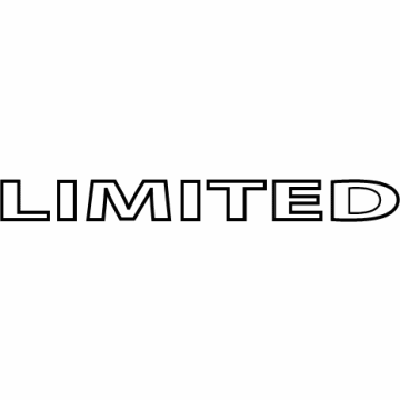 Ford JL1Z-7842528-C Nameplate, Rear