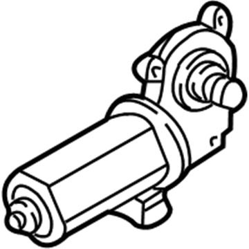 Ford YS4Z-5423395-GB Window Motor, Rear Driver Side