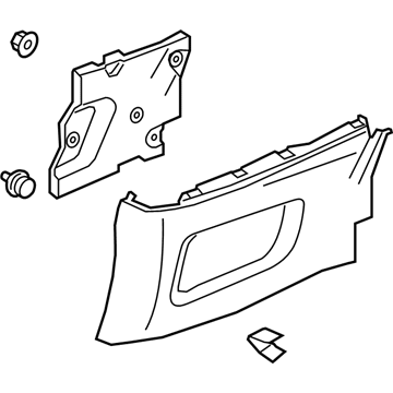 Ford FR3Z-7631112-AB Quarter Trim Panel, Rear Center Passenger Side