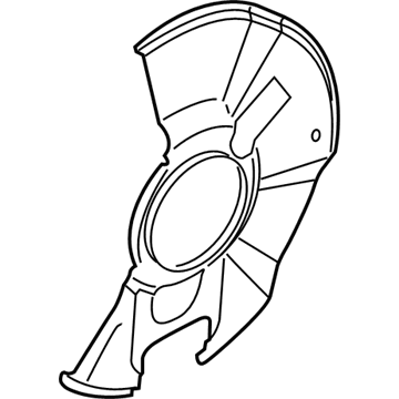 Ford C1BZ-2K004-A Splash Shield, Front Passenger Side
