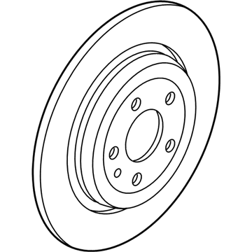 Mercury Brake Disc - 5U2Z-1V125-GD