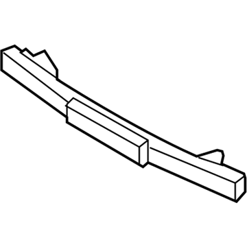 Ford 7T4Z-17D826-AA Impact Bar, Rear
