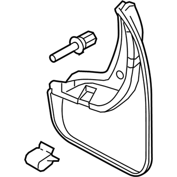 Ford 8A6Z-16A550-A Mud Guard, Rear
