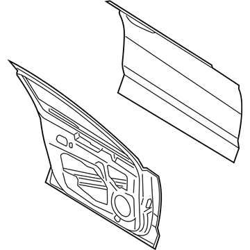 Ford DS7Z-5420124-A Door Shell, Front Passenger Side