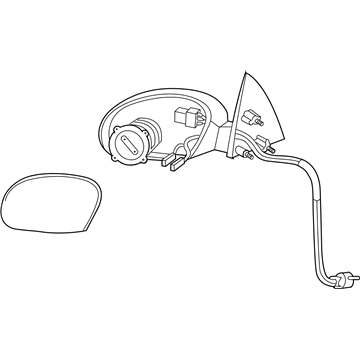 Ford 3L8Z-17683-VAA Mirror Outside, Outer Driver Side