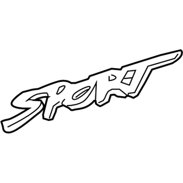 Ford XL5Z-8342528-AAB Name Plate