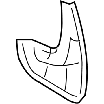 Ford 6G1Z-16A550-AB Mud Guard, Rear Driver Side