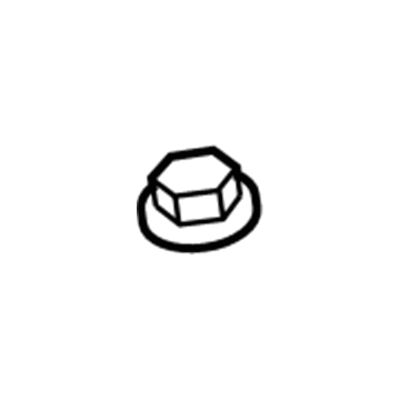 Ford -W714890-S440 Lower Control Arm Nut