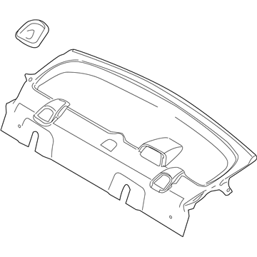 Ford 8S4Z-5446668-AC Package Tray Trim